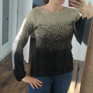 Glittery gold black sweater